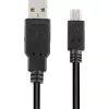USB 2.0 Kabel, USB-A Stecker > Mini-USB Stecker schwarz, 3,0 Meter, doppelt geschirmt