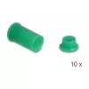 DeLOCK 60673 DL4 Staubschutzabdeckung, Silikon, 2-teilig, grün, 10 Stück