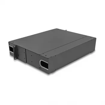 DeLOCK 66752 19-Zoll-LWL-Spleißbox 2U, unbestückt