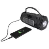 Tracer Explorer TRAGLO47616 tragbarer Bluetooth-Lautsprecher, TWS, Bluetooth 5.3, 15 W RMS, UKW-Radio, Taschenlampe, Solarpanel, 1800-mAh-Powerbank, microSD, Schwarz