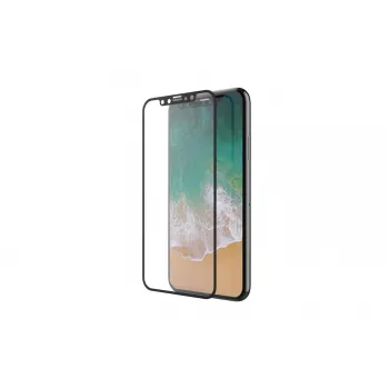 Displayschutzfolie aus gehärtetem Glas Devia für iPhone XS / X 5,8 Zoll schwarz