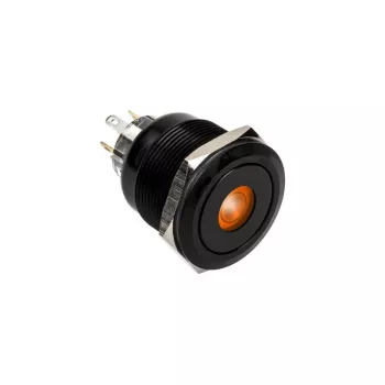 DimasTech PD220 vandalensicherer 25mm Drucktaster Blackline Dot RGB