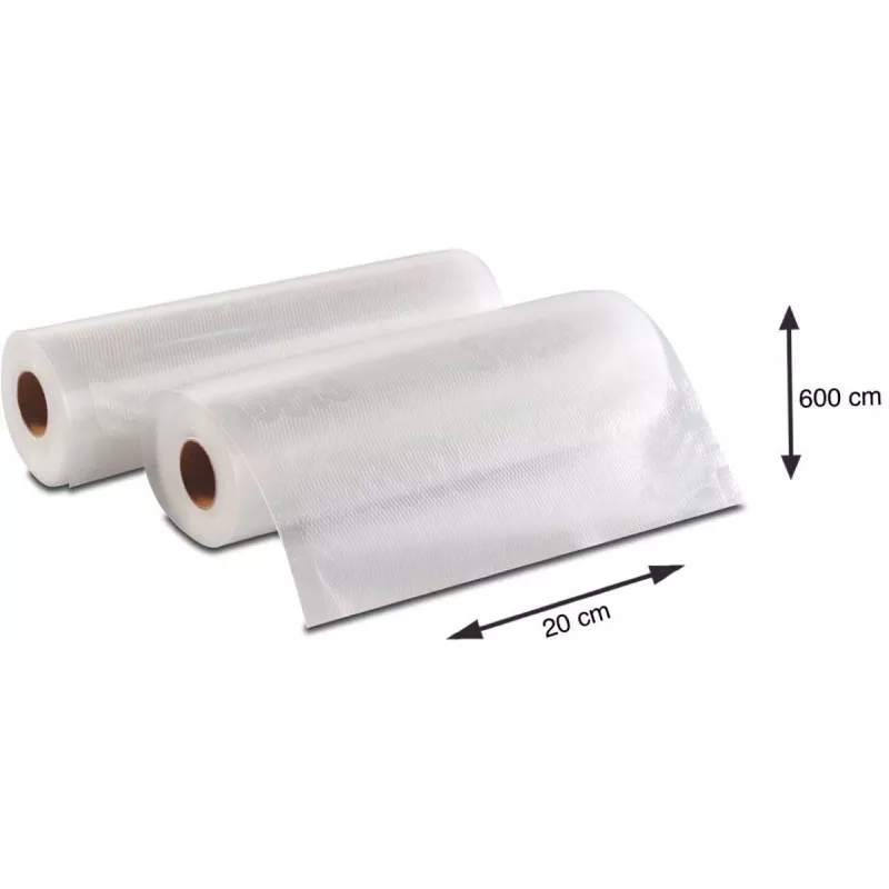 Solis Vac Rolls Vakuumierfolie-Rollen 20 x 600 cm, 2 Rollen