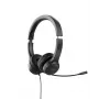 Acer AHW154 GP.HDS11.02D kabelgebundenes Office-Headset, Stereo, Klinkenanschluss, integriertes flexibles Mikrofon, schwarz