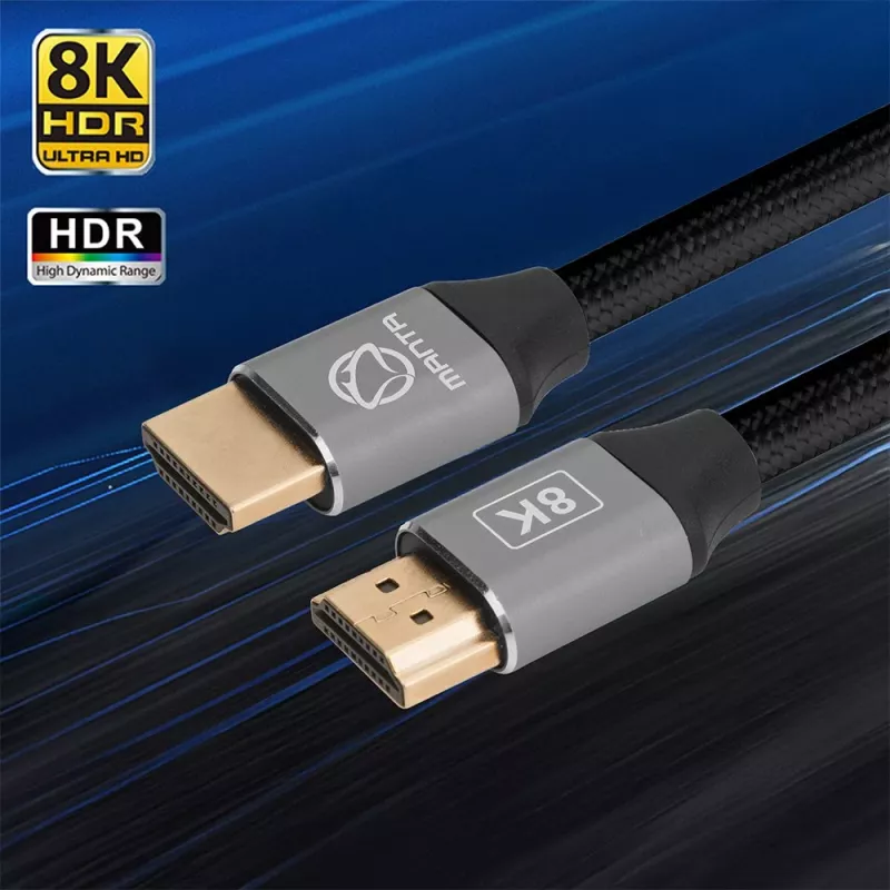 HDMI-Kabel MANTA HDMI-3MC 3 m – unterstützt bis zu 8K-Auflösung