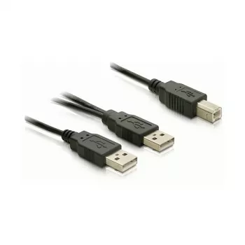 DELOCK Kabel USB 2.0 B -> USB-A Power + Power/Data