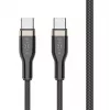 FIXED FIXDB-CC2-BK geflochtenes USB-C/USB-C-Kabel, 2 m, 100 W