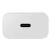 Wand-USB-C-Ladegerät Samsung EP-T2510 25W Weiß, universelles Innenbereich-Schnellladegerät mit PPS