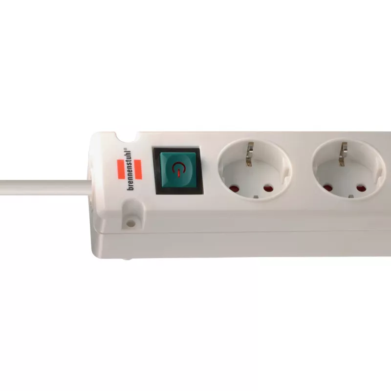 Brennenstuhl Bremounta Steckdosenleiste, 5 Steckdosen + 2x USB-C, 3 m, weiß