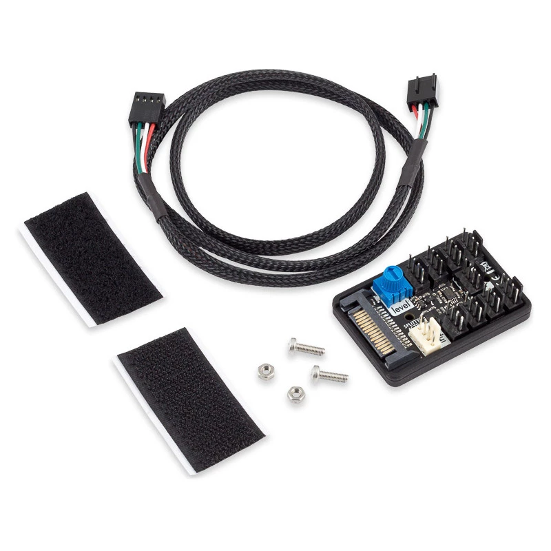 Aqua Computer SPLITTY9 ACTIVE Aktiver Splitter für bis zu 9 PWM-Lüfter