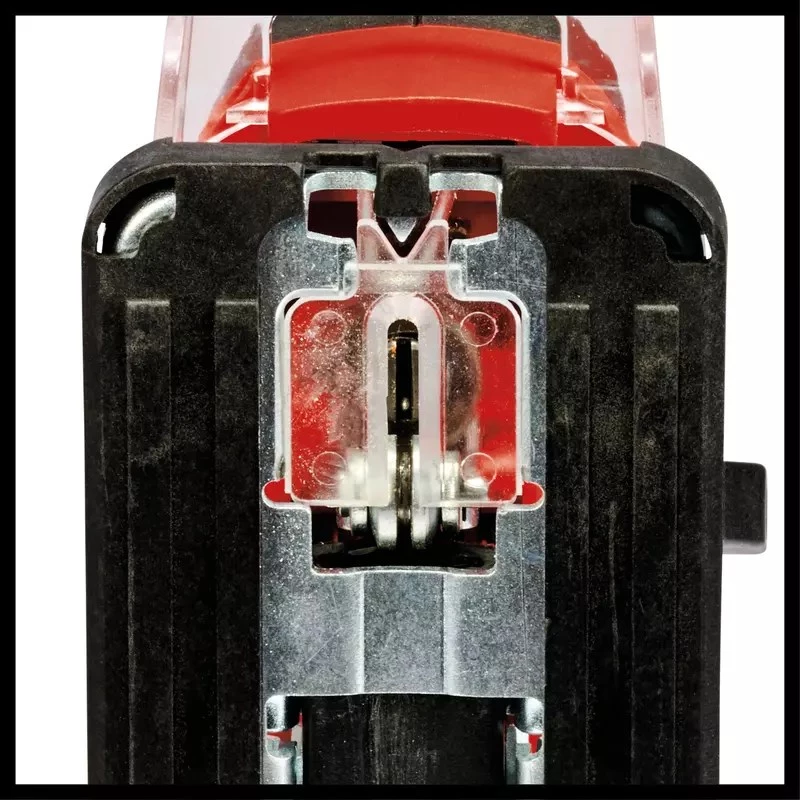 Einhell TC-JS 18/70 Li Akku-Stichsäge 4321280, Power X-Change, 18 V, 2700 Hübe/min, 70 mm Schnitttiefe, inkl. 2,5-Ah-Akku und Ladegerät, rot/schwarz
