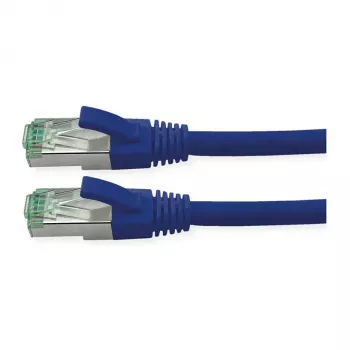 ROLINE RM Patchkabel Cat.6A S/FTP (PiMF), Blau, 1,5 m