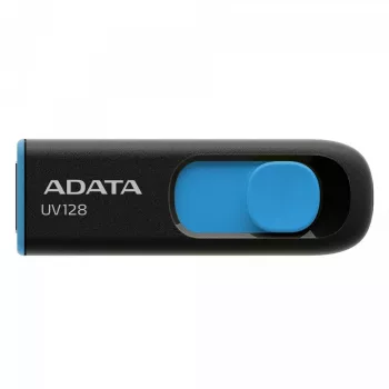 ADATA DashDrive UV128 32GB USB-Stick USB Typ-A 3.2 Gen 1 (3.1 Gen 1) Schwarz, Blau