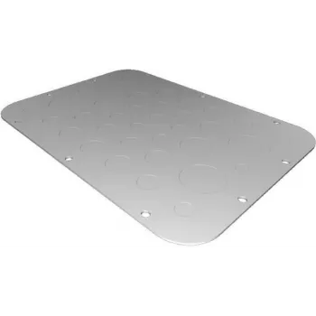 Rack-Platte Rittal AX 2575.100 — Stahl, hellgrau, 301×221 mm