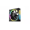DeepCool FL12R 3-in-1 120-mm-Gehäuselüfter (3er-Pack), Reverse, 4-Pin-PWM, 500-2150 U/min, FDB, Schwarz
