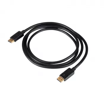 Akyga AK-AV-10 DisplayPort-Kabel, Stecker/Stecker, vergoldete Stecker, 1,8 m, schwarz