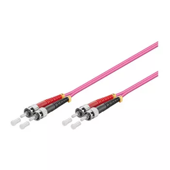 LWL-Patchkabel Duplex OM4 (Multimode, 50/125) ST/ST, LSZH, 2m, Good Connections®