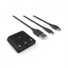 RØDE AI-Micro mobiles Audio-Interface, 2x 3,5-mm-TRS/TRRS-Eingänge, 3,5-mm-Kopfhörerausgang, USB-C, schwarz