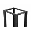 Lanberg Open Rack 22U Schwarz (22HE, 19-Zoll-Rack), Serverrack, Schwarz