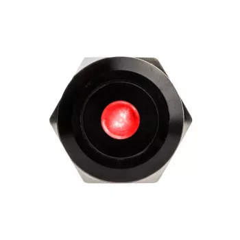 DimasTech vandalismusgeschützter Drucktaster 22 mm Blackline Dot RGB PD223
