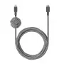 Native Union Night Cable USB-C-auf-Lightning-Kabel, 3 m, Zebra