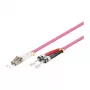 Patchkabel LWL Duplex OM4 (Multimode, 50/125) LC/ST, LSZH, umkehrbare Polarität, 7,5 m, Good Connections®