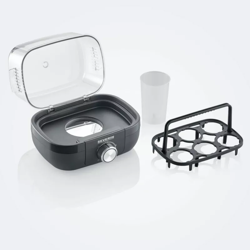 Severin Eierkocher 420W, für max. 6 Eier EK 3166 schwarz (EK3166)