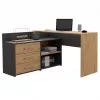 Eck-Computertisch Topeshop DANY ANT/ART KPL L-Form Spanplatte