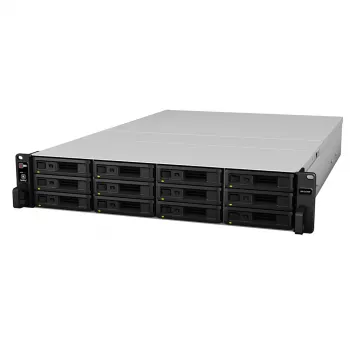 Synology - RX1217 - 2U 12-BAY-ERWEITERUNGSEINHEIT - 12x 3,5/2,5 Zoll HDD/SSD - 88 x 430,5 x 664 mm - 12,7 kg - 500 W