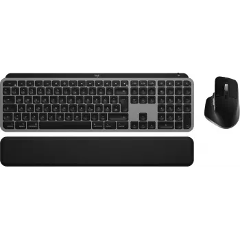 Logitech MX Keys S Combo für Mac, kabellos, DE-Layout Tastatur und Maus-Set, macOS-optimierte Tasten und Funktionen