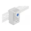 Delock 66823 Thermostat mit Öffner-Kontakt für Hutschiene, grau