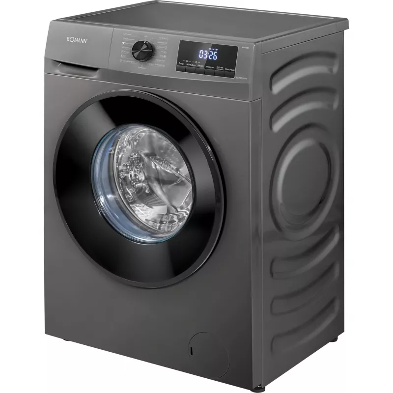 BOMANN WA 7185 Frontlader-Waschmaschine, 8 kg, 1400 U/min, titan/schwarz