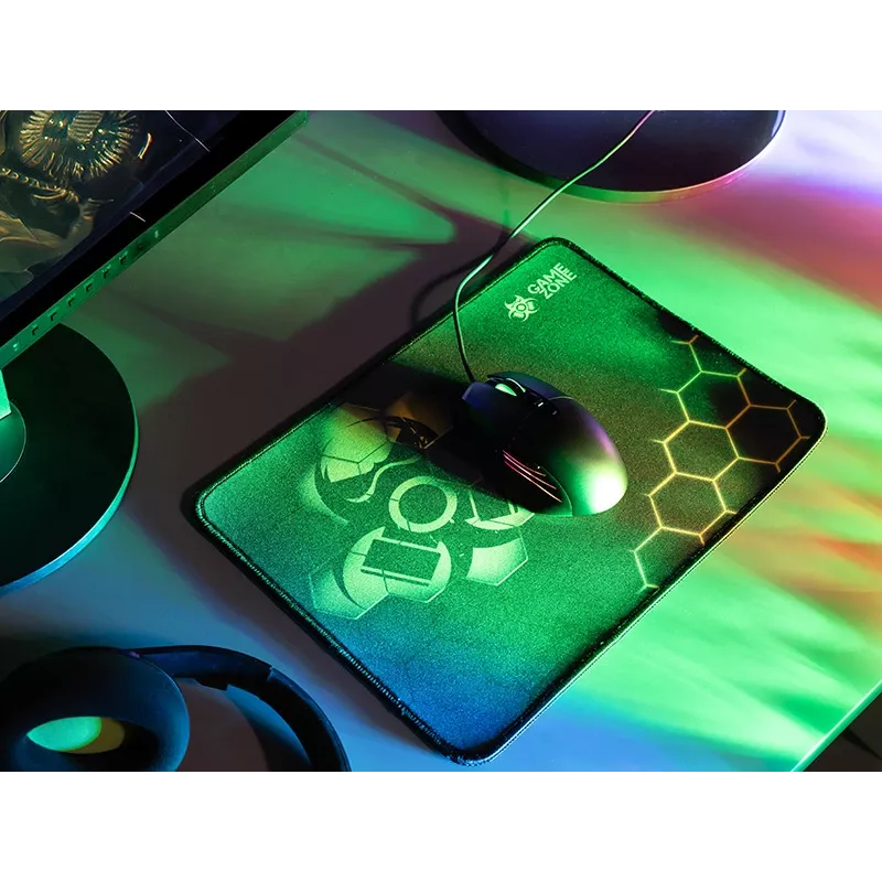 TRACER GameZone Hexy3 Gaming-Mauspad, 35 x 28 x 0,4 cm, Schwarz/Gelb