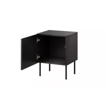 Nachttisch-Set 2 Stück Cama Meble ISLA 44,5×40×59 cm schwarz matt MDF/Spanplatte