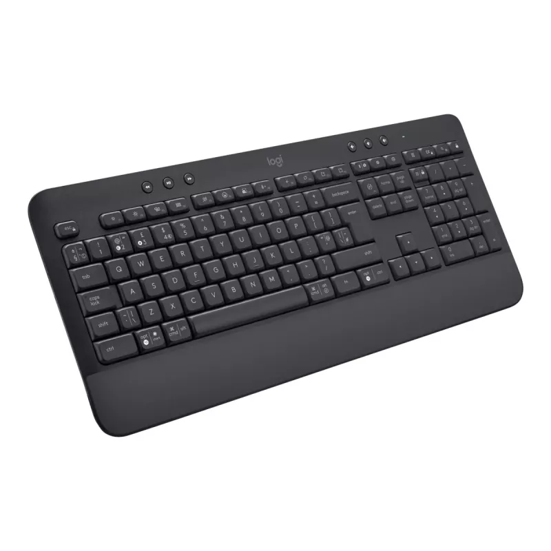 Logitech Signature K650 kabellose Tastatur, Bluetooth 5.1, QWERTZ, Swiss (CH), Graphite (920-010912)