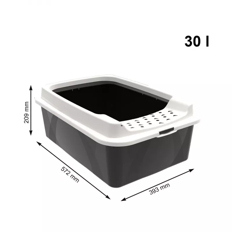 ROTHO Bonnie Eco Katzentoilette, schwarz