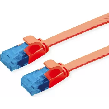 VALUE Patchkabel Cat.6A (Klasse EA) UTP, extraflach, Rot, 1,5 m (21.99.2024)