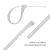 Kabelorganizer-Set QOLTEC 52236 — 100 Stück, weiß