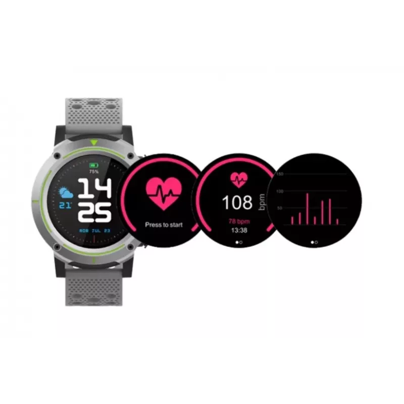 Denver SW-510 GPS-Smartwatch, 1,3" Touchscreen, Grau