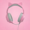 FR-TEC Tanooki Kopfhörer Kabelgebunden Kopfbügel Gaming Grau - Pink (FT2021)