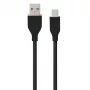 Silicone-Kabel USB Typ-A - Typ-C (Schwarz, 3m)