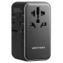 Ladegerät Vention FJGB0 100W GaN mit 3× USB-C und 1× USB-A, Schwarz