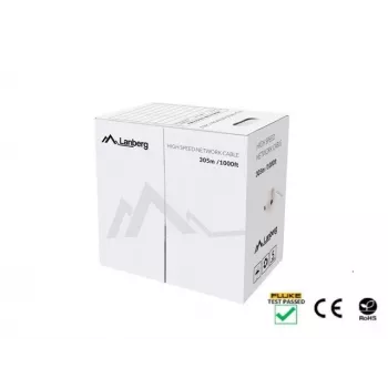 Netzwerkkabel Lanberg LCU5-12CU-0305-G U/UTP Cat5e 305 m Grün