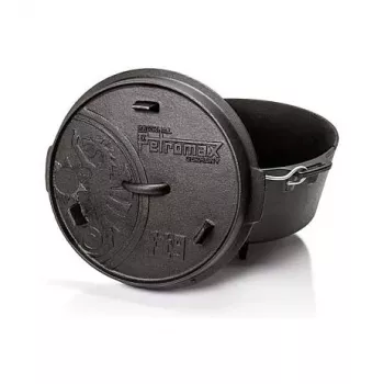 Petromax Feuerstelle ft9 mit Füßen, 8,5 L, quadratisch, Gusseisen, schwarz