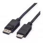 Video-Kabel-Adapter ROLINE 11.45.5780 1 m DisplayPort auf HDMI Schwarz