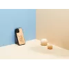 Handyhülle man and wood für iPhone 12 / 12 Pro — Katze mit rotem Fisch-Design
