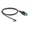 DeLOCK PoweredUSB-Kabel Stecker 12 V auf DC 5,5 x 2,5 mm Stecker gewinkelt 1 m