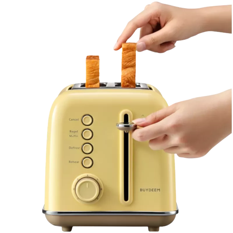 BUYDEEM 2-Scheiben-Toaster, Modell DT620E, Farbe Mellow Yellow, EU