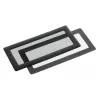 Staubfilter DEMCiflex Standard für 2 x 40-mm-Lüfter, schwarz, 130,7×60 mm