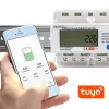Dreiphasen-Energiezähler QOLTEC 50883 Wi‑Fi 400V mit LCD-Anzeige